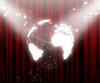 Globe on stage