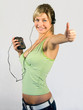 girl and walkman