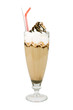 coffee cup nescafe with chocolate and cream on top