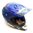 casque bleu à visière
