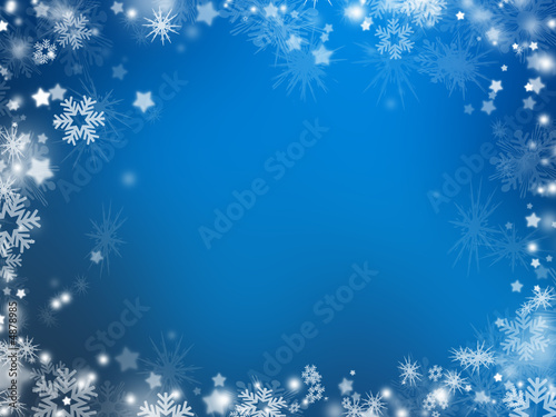 Illustration: Snowflakes and stars Snowflakes and stars