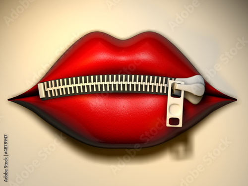 Photo: Lips zipper 2 Lips zipper 2