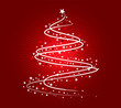 White Christmas tree design