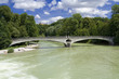 Kabelsteg über die Isar in München, Deutschalnd