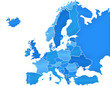Carte Europe Camaieu Bleu Carte Europe Camaieu Bleu