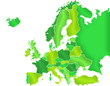 Carte Europe Camaieu Vert Carte Europe Camaieu Vert