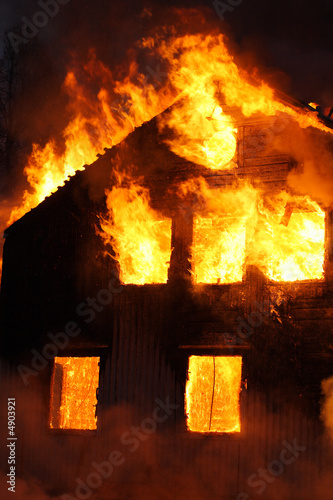 Photo: Burning house Burning house