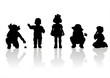 Children silhouettes 4