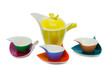 Cups and teapot