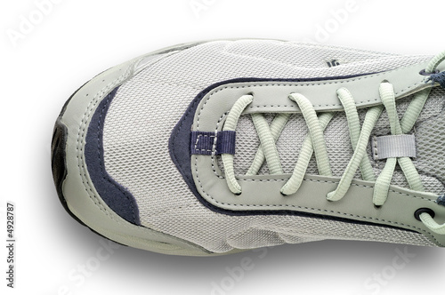 Photo: Sneakers lacing with clipping path Sneakers lacing with clipping path