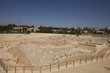 Model of Ancient Jerusalem with modern Jerusalem in background