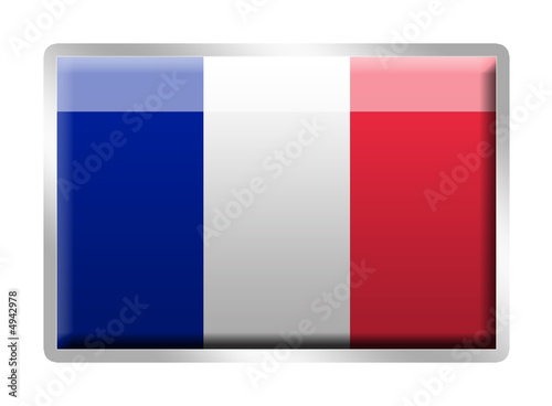 French Tricolore flag metal enamelled badge