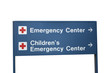 Children's Emergency center sign Children's Emergency center sign
