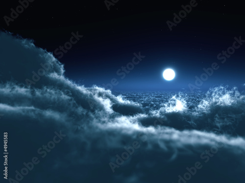 moon in darkness