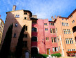 Façades colorées, Lyon, France Façades colorées, Lyon, France