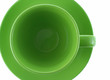 Green cup a view with top