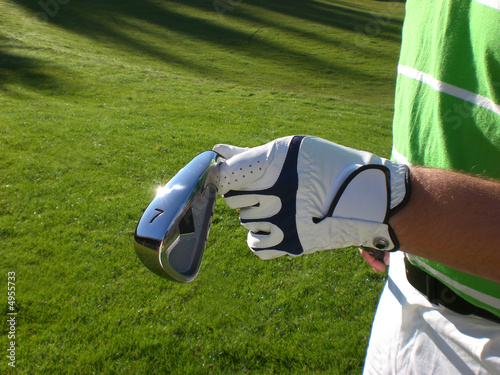 Golfer mit Golfschläger