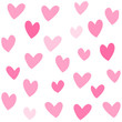 pink lovehearts seamless pattern