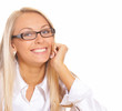  happy  business woman