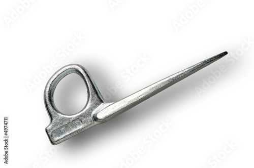 Photo: Mountaineering: piton with clipping path Mountaineering: piton with clipping path