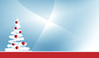 fond bleu et sapin de Noël
