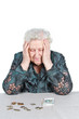 Poor Grandma with Russian money.