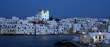 Town of Naoussa by night - Paros Island, Greece Town of Naoussa by night - Paros Island, Greece