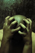 man having painful depression