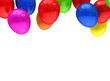 colored ballons isolated on white