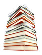 books isolated on white books isolated on white