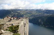 View on the Lysefjord, Norway, from Preikestolen