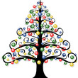 Sapin décoré - Illustration