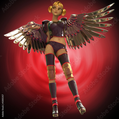 Sexy 3D Anime Influenced Fantasy Character.