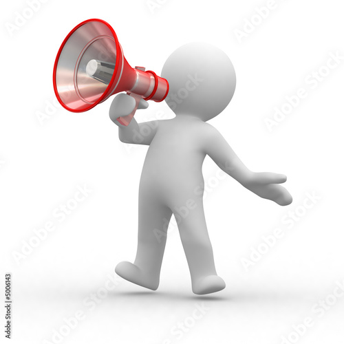 Illustration: megaphone megaphone