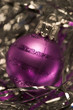 Purple Christmas light ornament