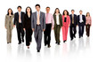 Business team walking forward