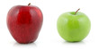 Red and green apple