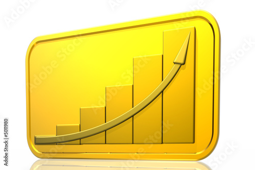 Diagram of business success with arrow