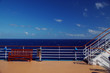 Cruise Ship Deck and Stairs with Scenic Sky Cruise Ship Deck and Stairs with Scenic Sky