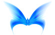 Abstract blue butterfly
