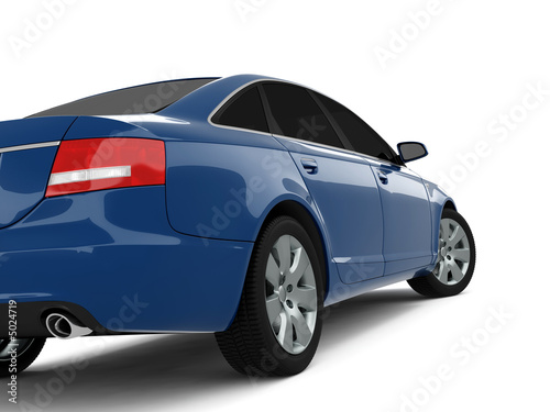 Blue Business-Class Car