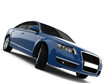Blue Business-Class Car Blue Business-Class Car