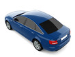 Blue Business-Class Car Blue Business-Class Car