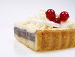 weißer und dunkler schokoladen kuchen