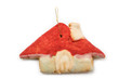 christmas decorated gingerbread cookie