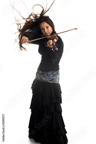 Photo: Girl with violin Girl with violin