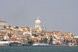 Photo : View on Lisbon with the river Tagus in Portugal