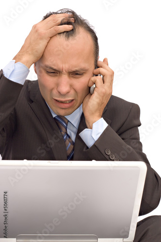 Photo: worried businessman worried businessman