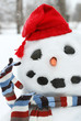 Smiley face snowman