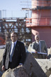 Confident businessman on location